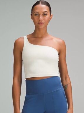 Lululemon Ribbed Nulu
Asymmetrical Yoga Tank Top (Bone)